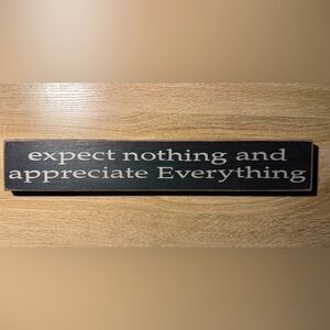 Black and White Inspirational Wall Sign